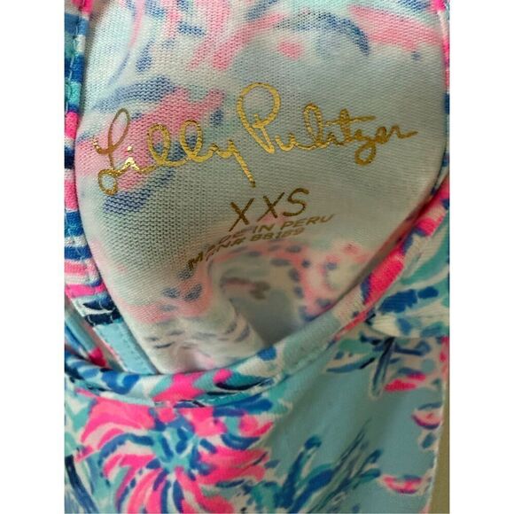 Lilly Pulitzer Billie Tank Top In Celestial Blue Seek and Sea - Picture 8 of 11